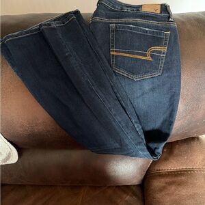 American Eagle Outfitters Dark Blue Flare Jeans
